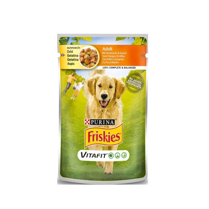 FRISKIES ADULT ΚΟΤΟΠΟΥΛΟ & ΑΡΑΚΑ ΣΕ ΖΕΛΕ 100G